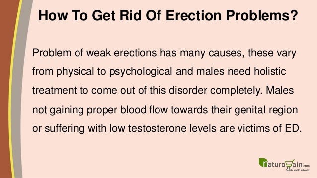 How to get rid of an errection